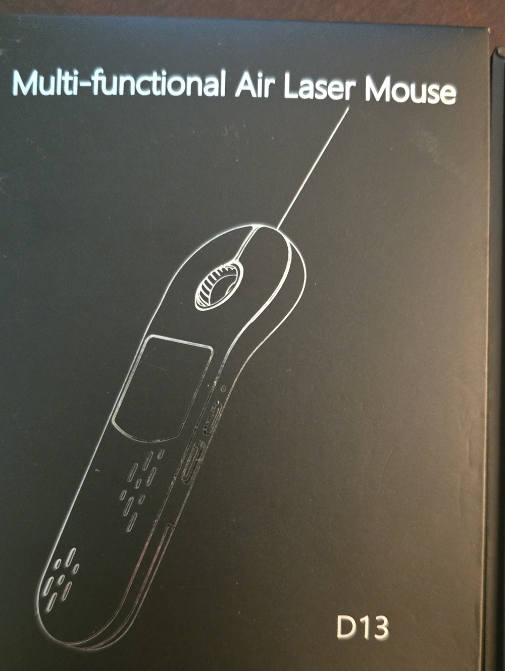 Multi-functional Air Laser Mouse D13 - Silver